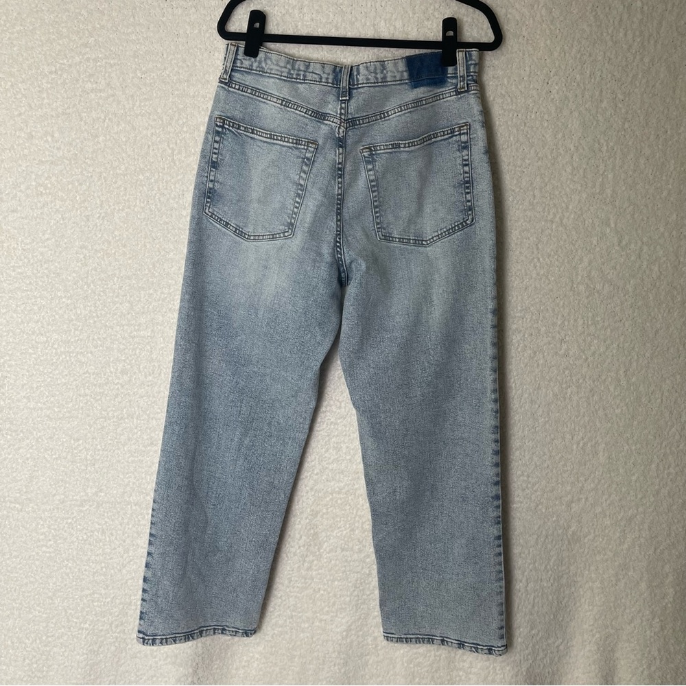 Blue washed 90s relax straight jeans - Picture 5 of 7